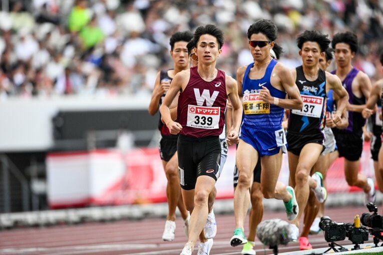 1500mで2位に入った早大の山口　©Nanae Suzuki
