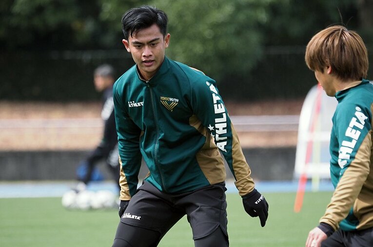 ヴェルディに加入したインドネシア人のプラタマ・アルハン ／ photograph by Tetsuro Kaieda