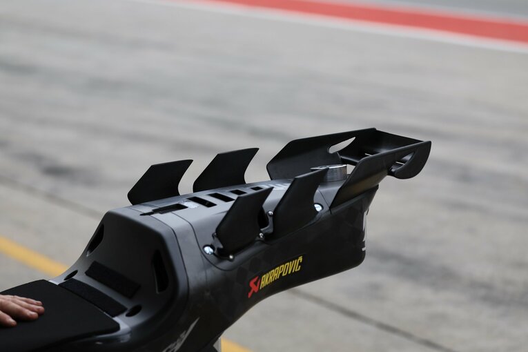 ホンダのマシンに装着された空力パーツ　©Satoshi Endo