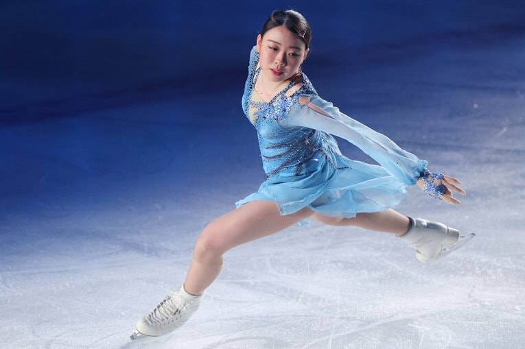 4月2日のスターズオンアイスでの紀平梨花。現在は日本でアイスショーに出演している　©AFLO