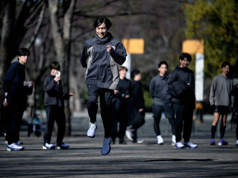 ロードの練習でもトラック練習のような出力になるのに驚いたという中西