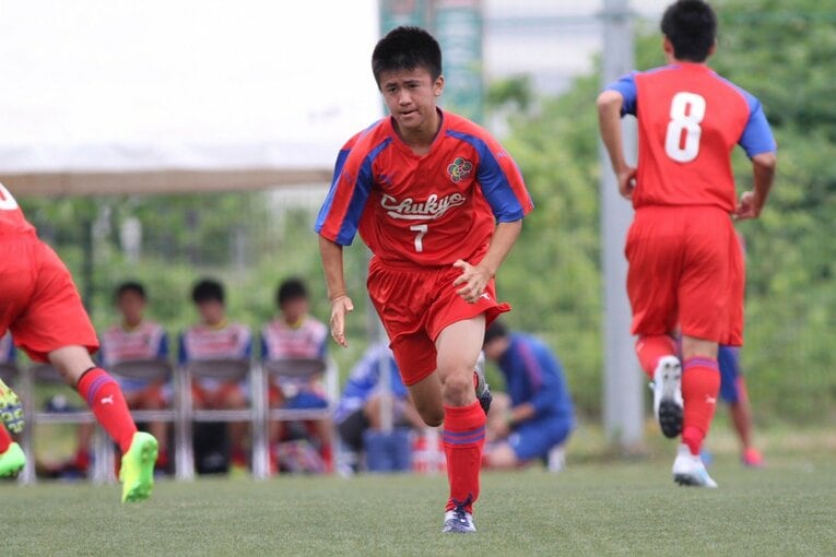 中京大中京高校のサッカー部に所属していたウンパルンパ　（写真＝本人提供）