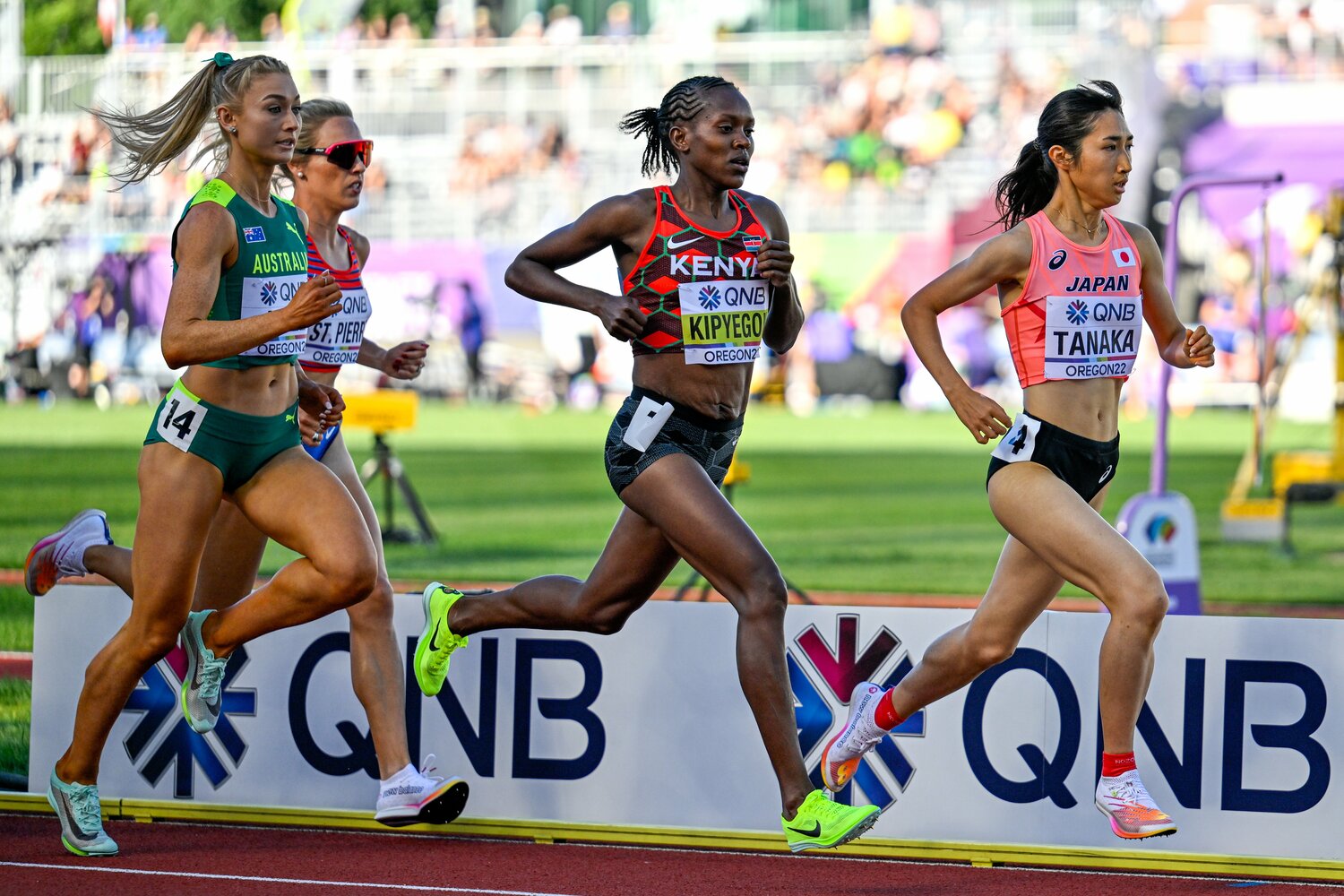 世界陸上では9日間で3種目計5レースを走りきった ©︎Getty Images
