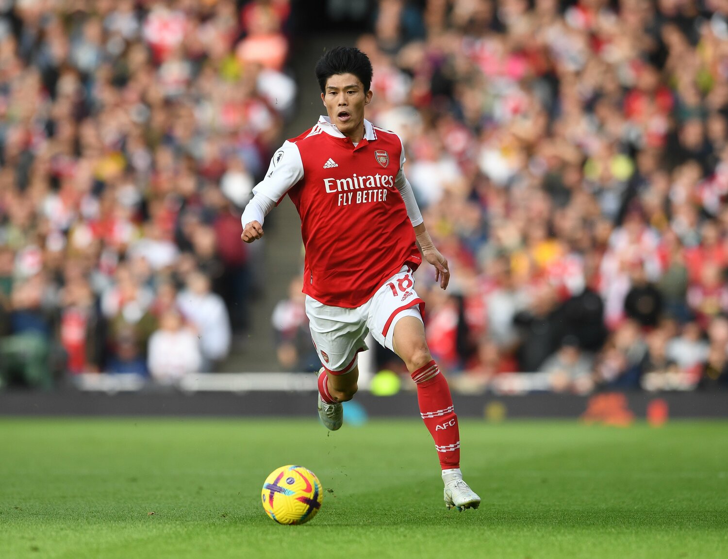 アーセナルのプレミアリーグ制覇に向けて、キーマンの1人としても挙げられる冨安　©︎Getty Images