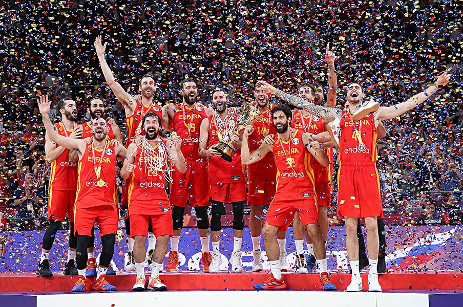 13年ぶりバスケW杯制したスペイン。原動力は“レガシー”を伝えること。＜Number Web＞ photograph by Getty Images
