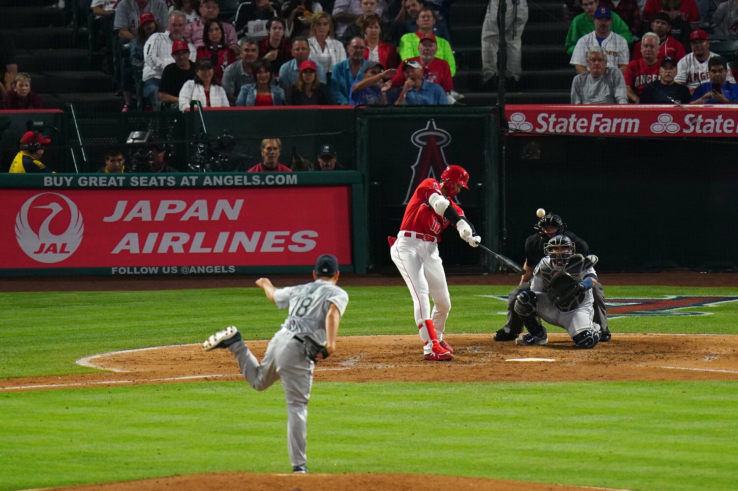 2019年、菊池と大谷の対決©Getty Images