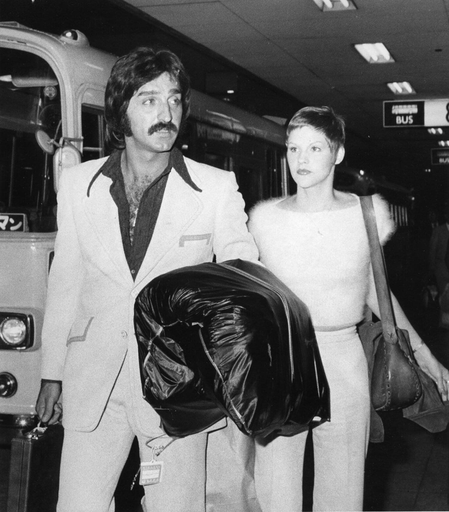 1973年、ペピトーンの初来日時。隣はステファニー夫人（当時）　©Sankei Shimbun