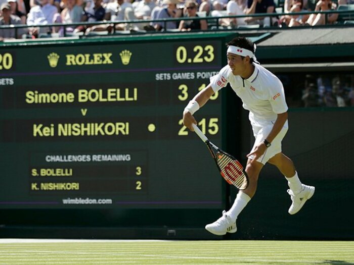 新境地のパワープレーで1回戦突破。錦織圭、1年前との“心変わり”とは。 ＜Number Web＞ photograph by AFLO