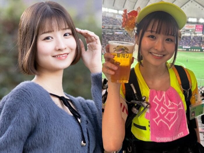 1日290杯売った「現役グラドルのビール売り子」が明かす、リアルな兼業事情「気づかれたときは…」倉沢しえりが出会った“太っ腹すぎる”常連客とは＜Number Web＞ photograph by Shiro Miyake／本人提供