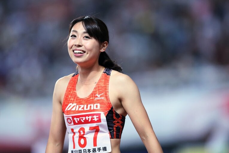 2017年の日本選手権では100m＆200mで2冠を達成【スワイプするとそのほかの写真もご覧になれます】　©AFLO