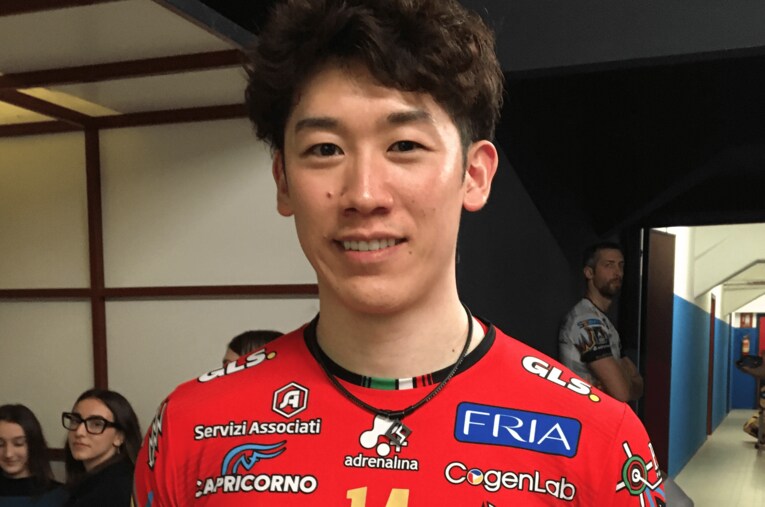 復調の兆しを見せるペルージャで存在感を示す石川祐希 ／ photograph by Takashi Yuge