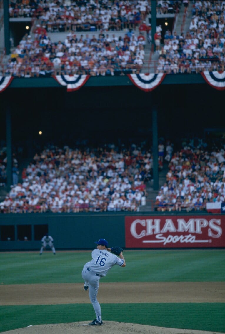 1995年のオールスターに先発した野茂　©Kazuaki Nishiyama