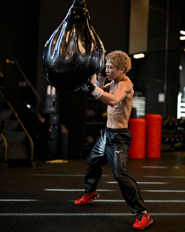 ピカソ戦直前、現地リヤドでの井上尚弥のジムワーク　©Hiroaki Finito Yamaguchi