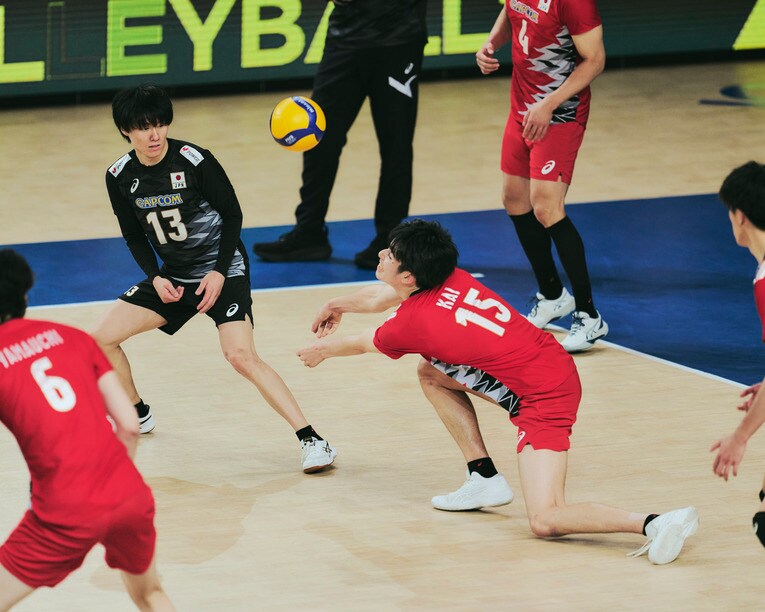 甲斐優斗（VNLポーランド戦）　©︎Yuki Suenaga