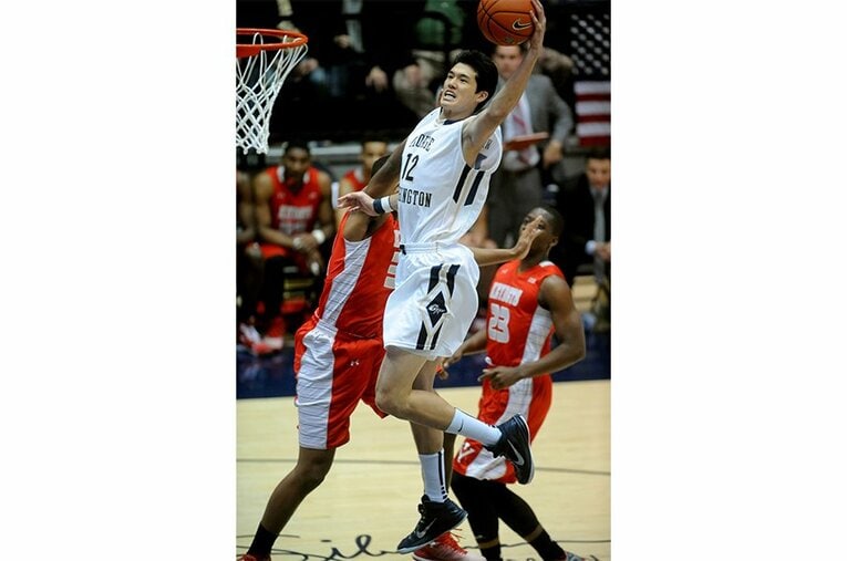 大学時代の渡邉雄太 ／ photograph by Getty Images