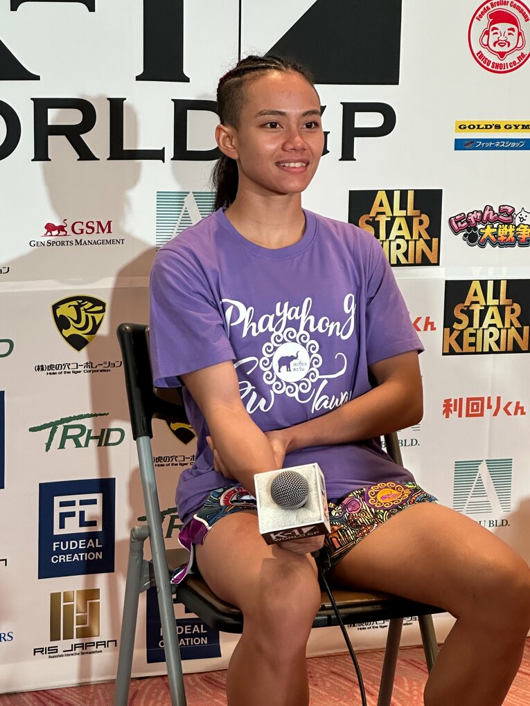 K-1女子初代アトム級王者のパヤーフォン・SWタワン　©Norihiro Hashimoto