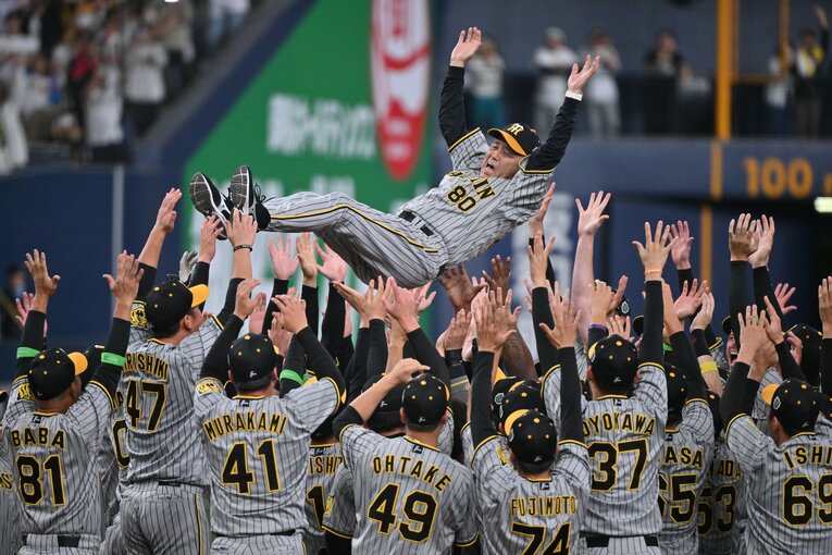 日本一に輝いた阪神タイガース　©Hideki Sugiyama