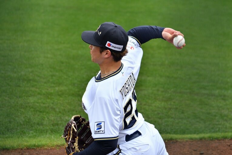 オリックスキャンプで奮闘する吉田輝星　©Hideki Sugiyama