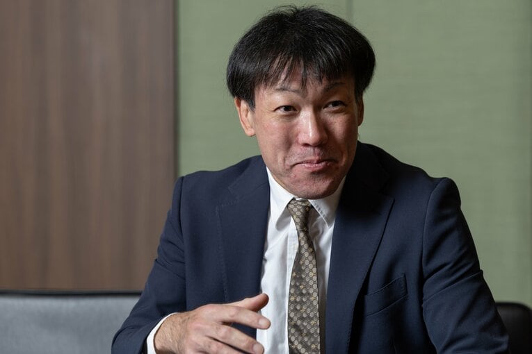 Number Webのインタビューに応じた多田野数人氏　©Tatsuo Harada