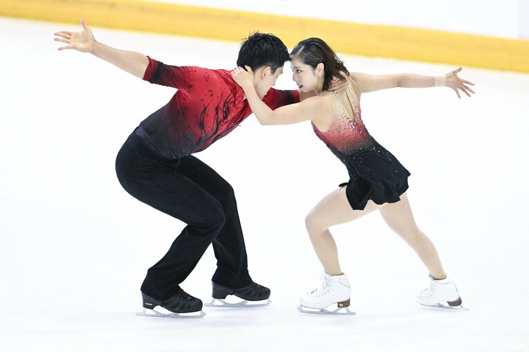 今季の国際大会初戦となった木下グループ杯ショートの演技　©Asami Enomoto