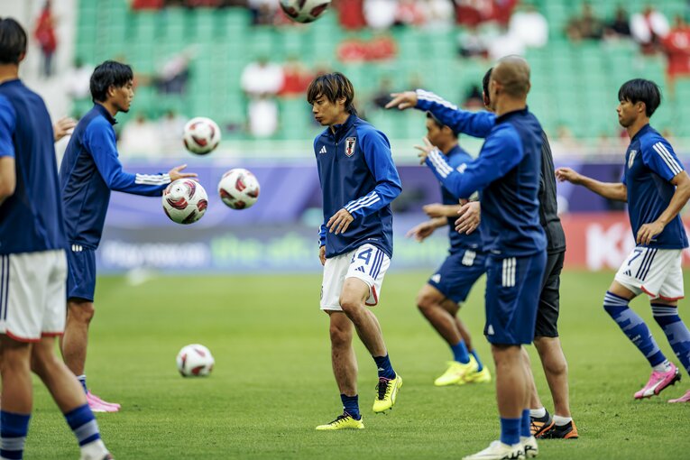 バーレーン戦当日の伊東純也　©Kiichi Matsumoto