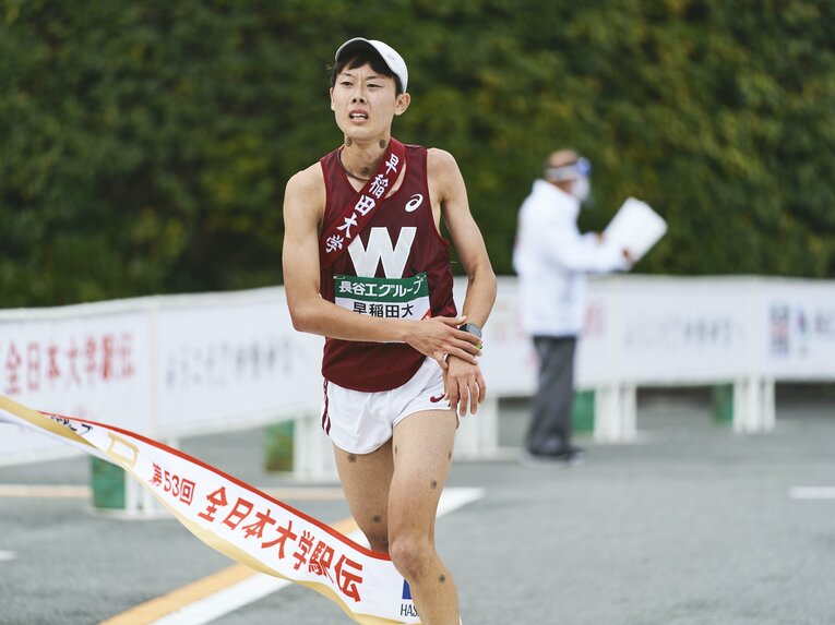 プラン通り5区でトップに立った早大だったが、その後に失速して6位に終わった　©Yuki Suenaga