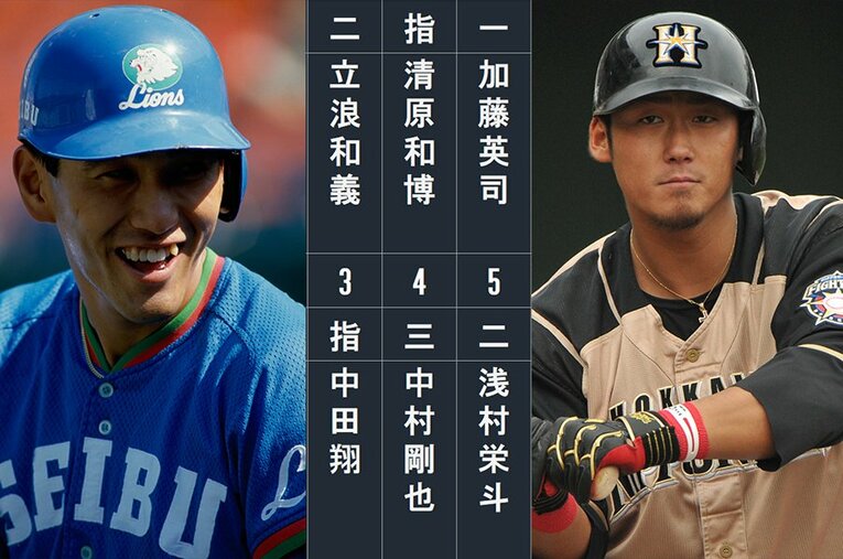 PL学園出身の清原和博と、大阪桐蔭出身の中田翔。大阪の二大名門校は数々の強打者を輩出した ／ photograph by Sports Graphic Number/Kou Hiroo
