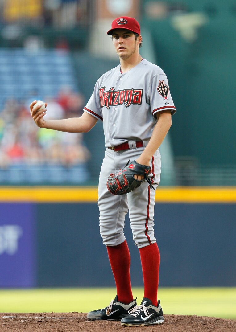 2012年、ダイヤモンドバックス時代のバウアー（当時21歳）　©Getty Images