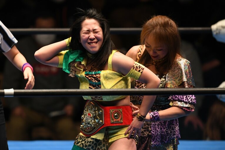 12月31日（昼）のアイスリボン。星ハム子・星いぶきが親子でタッグ王者に