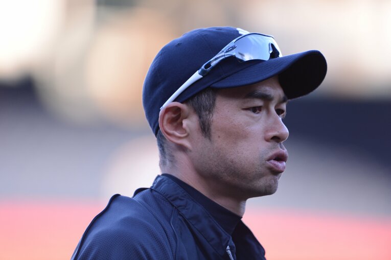 ヤンキース時代のイチロー　©BUNGEISHUNJU