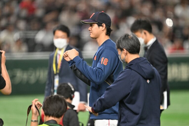 大谷翔平編／侍ジャパン選手たちのペッパーミルパフォ　©Naoya Sanuki