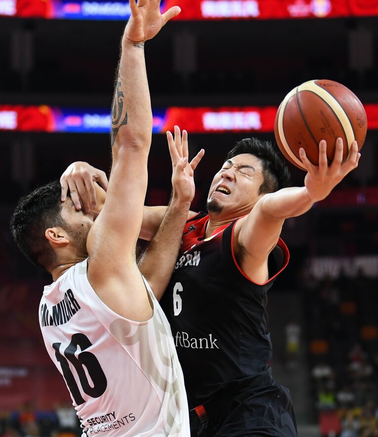 2019年の中国W杯での比江島。この時は米国、ニュージーランド、トルコ相手に3戦全敗に終わった　©JIJI PRESS