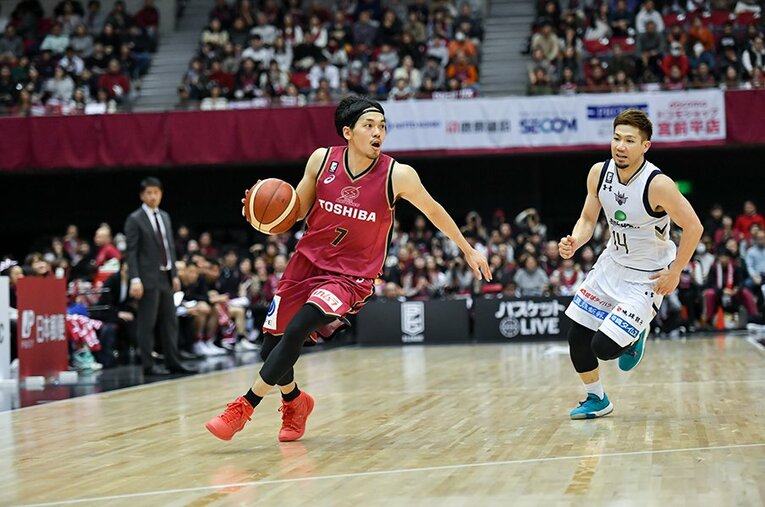 昨年負った怪我から復帰し、さあこれから！　という時にリーグが中断され、その後中止に。篠山竜青の挑戦は続く。 ／ photograph by kawasaki bravethunders