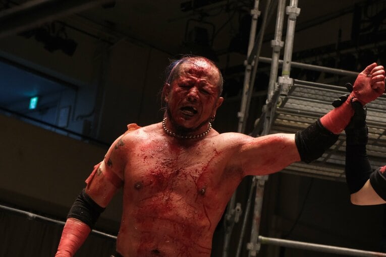 デスマッチのカリスマ・葛西純　©Norihiro Hashimoto