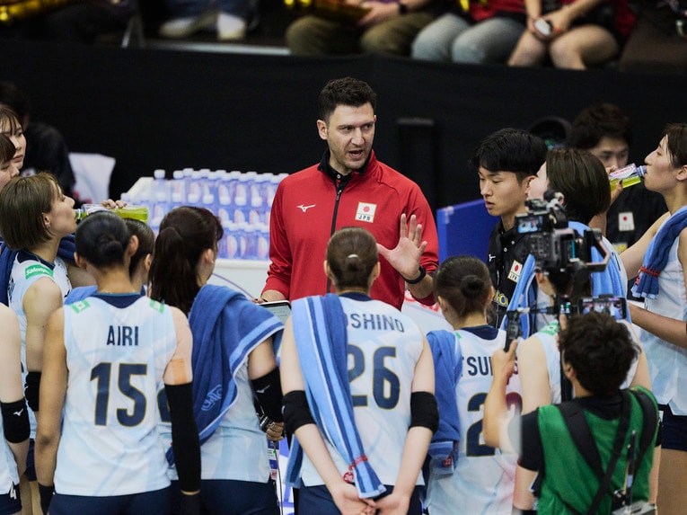 バレーボールネーションズリーグ 韓国戦　©︎Yuki Suenaga