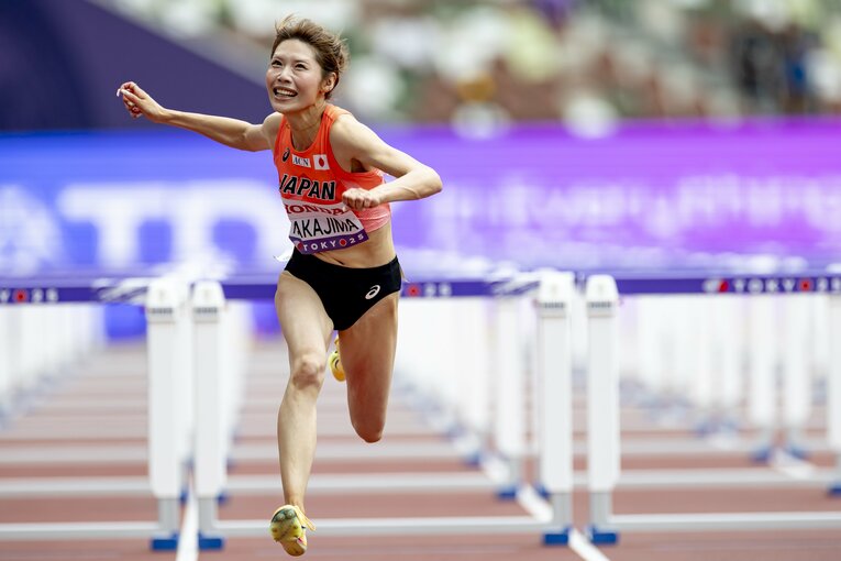 【東京世界陸上】100mハードル予選を走る中島ひとみ（長谷川体育施設）　©Kiichi Matsumoto