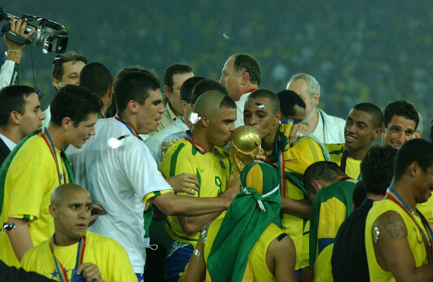 2002年日韓W杯で優勝したブラジル　©JMPA