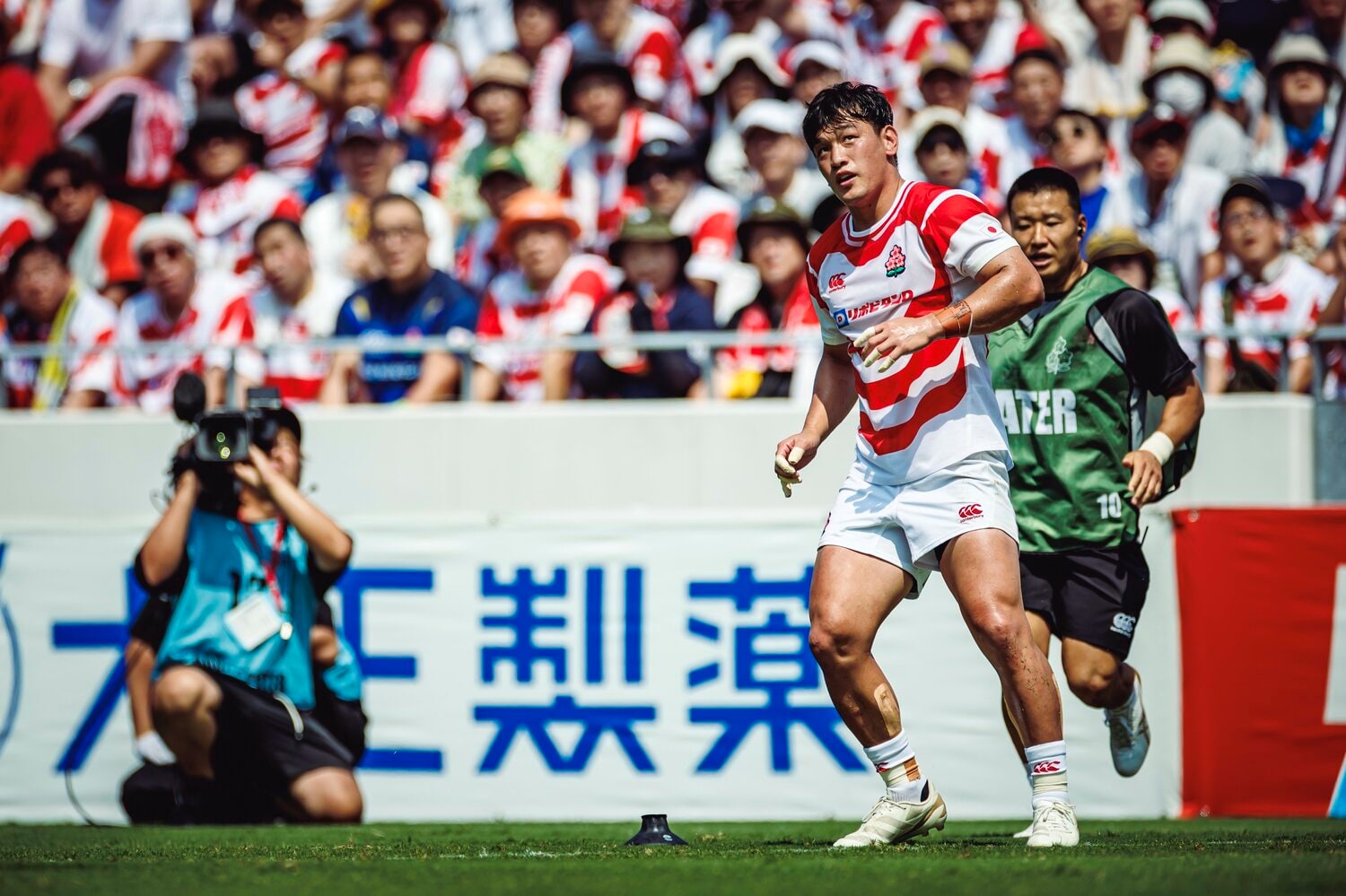 司令塔として期待がかかるSO李承信（24歳）。この日のキック成功率は100%だった　©︎Kiichi Matsumoto