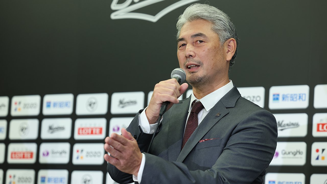 今季から千葉ロッテマリーンズを率いる吉井理人監督　©︎Chiba Lotte Marines