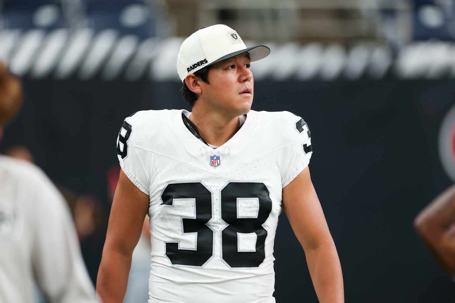 プレシーズンゲームに挑んだNFLレイダースの松澤 ©Naoki Kitagawa