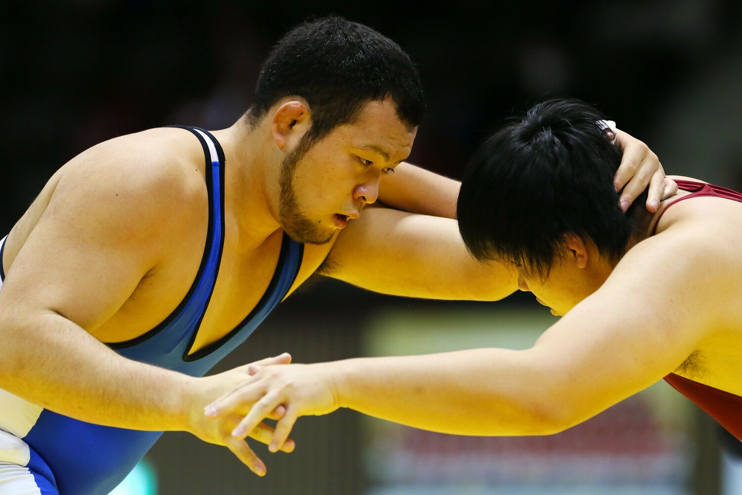 2012年のレスリング全日本選手権で優勝した日本大学の岡倫之　©AFLO