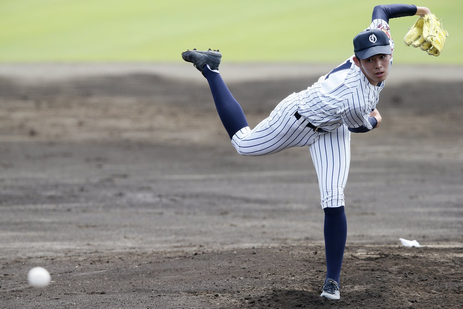 大船渡高時代の佐々木朗希©Shigeki Yamamoto