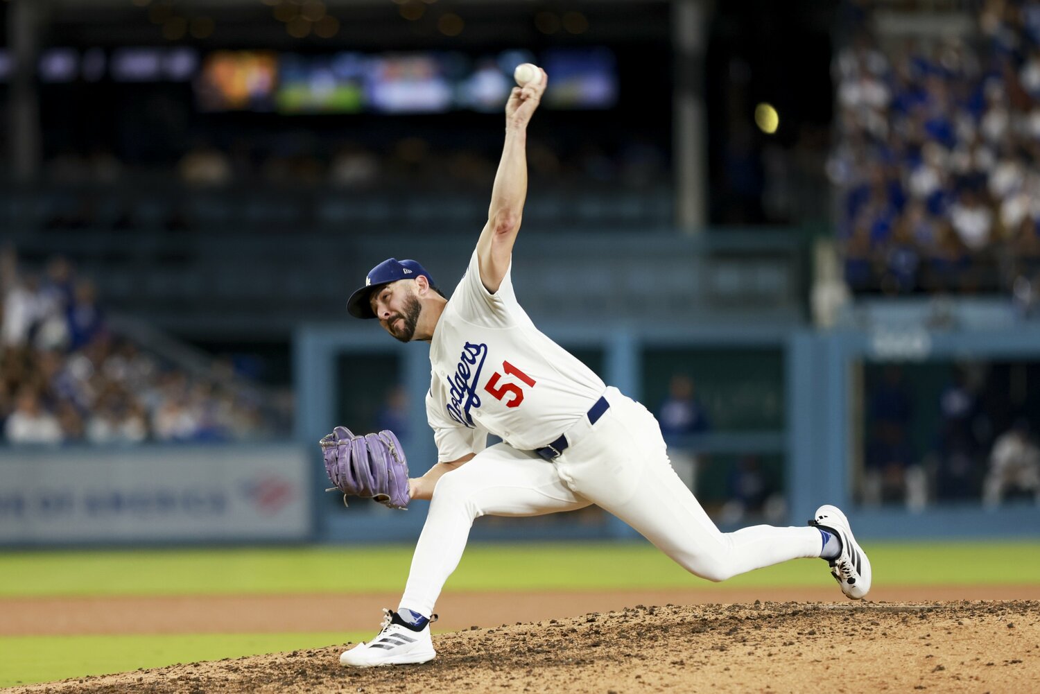 シーズン中はドジャースのブルペンを支えたベシア　©Getty Images