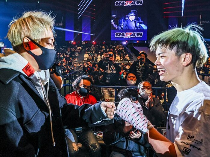 那須川天心VS武尊、切り裂かれた“夢の黄金カード”が6月にも？ 「格闘技界をひとつにするために」＜Number Web＞ photograph by RIZIN FF Susumu Nagao