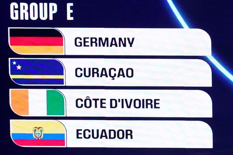 北中米W杯グループステージの組み合わせ：E組（全12グループの5枚目…画像はまだまだ続きます）　©PA Images/JIJI PRESS