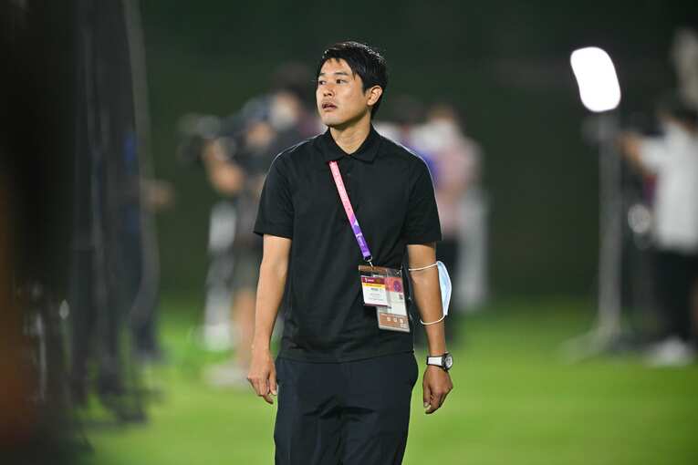 スペイン戦前日の練習に内田篤人も来た　©Takuya Kaneko／JMPA