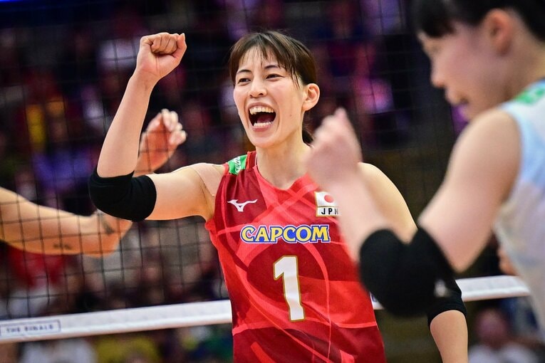岩崎こよみ（VNLファイナル準決勝・ブラジル戦）　©︎Volleyball World