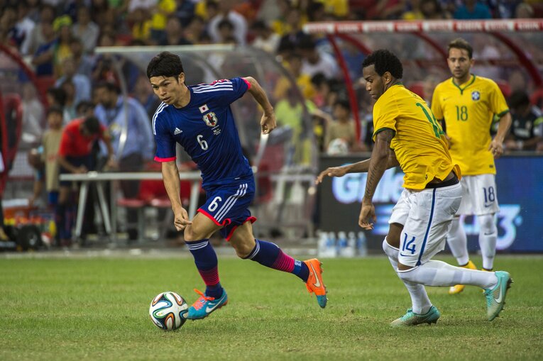 2014年国際親善試合 vsブラジル　©Takuya Sugiyama