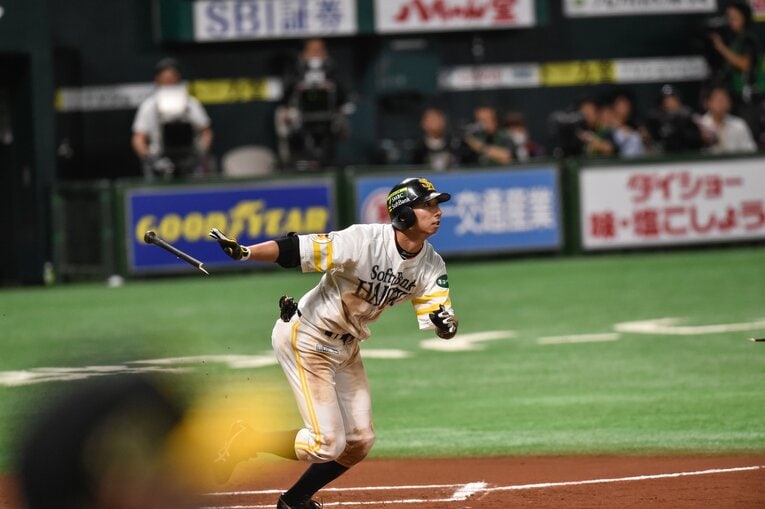 ソフトバンク時代の福田秀平（2015年）©︎Nanae Suzuki