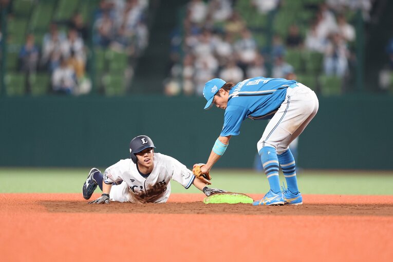 高松がこだわる「ヘッドスライディング」。その理由は… ©JIJI PRESS